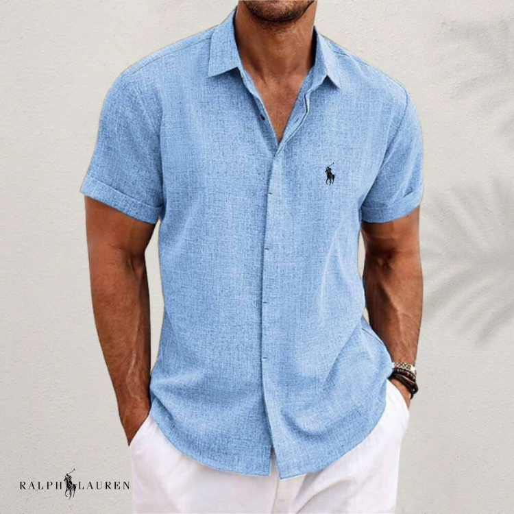 Ꮢalph Ⅼauren™ - camicia classica in lino