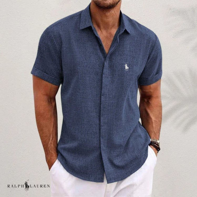 Ꮢalph Ⅼauren™ - camicia classica in lino