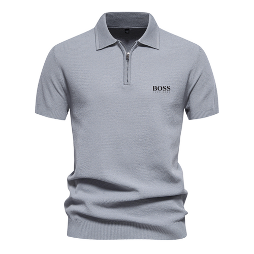 Polo HB™: a manica corta con mezza zip