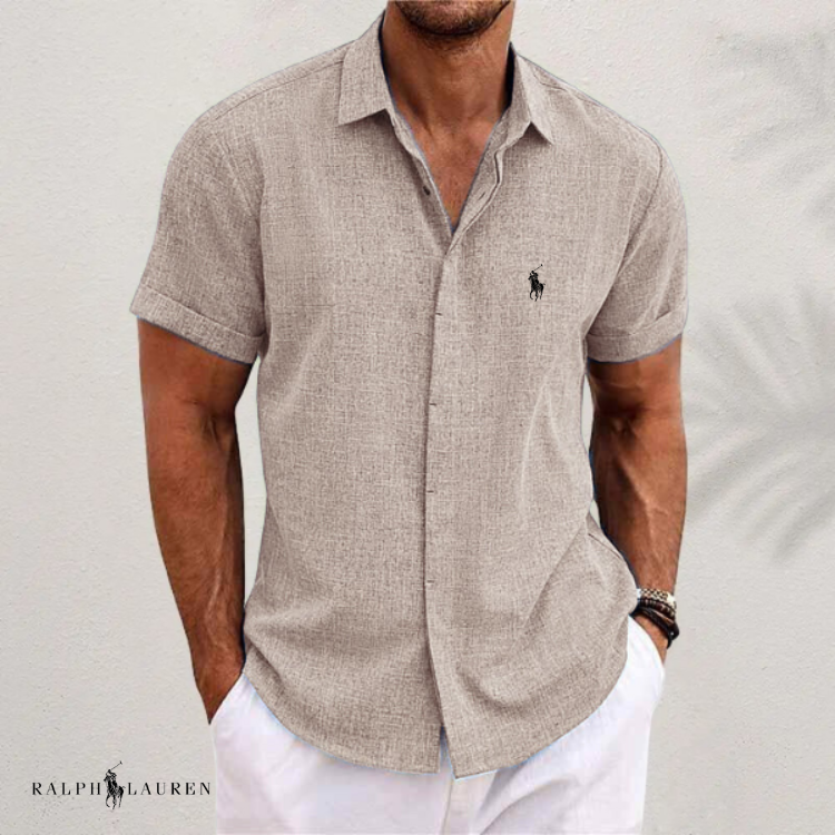 Ꮢalph Ⅼauren™ - camicia classica in lino
