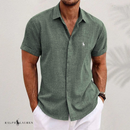 Ꮢalph Ⅼauren™ - camicia classica in lino