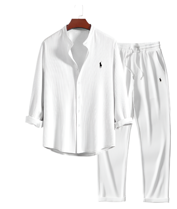 Ꮢalph Ⅼauren - Camicia maniche lunghe e pantaloni a gamba dritta.