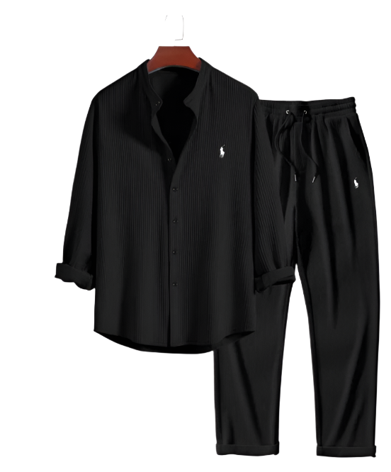 Ꮢalph Ⅼauren - Camicia maniche lunghe e pantaloni a gamba dritta.